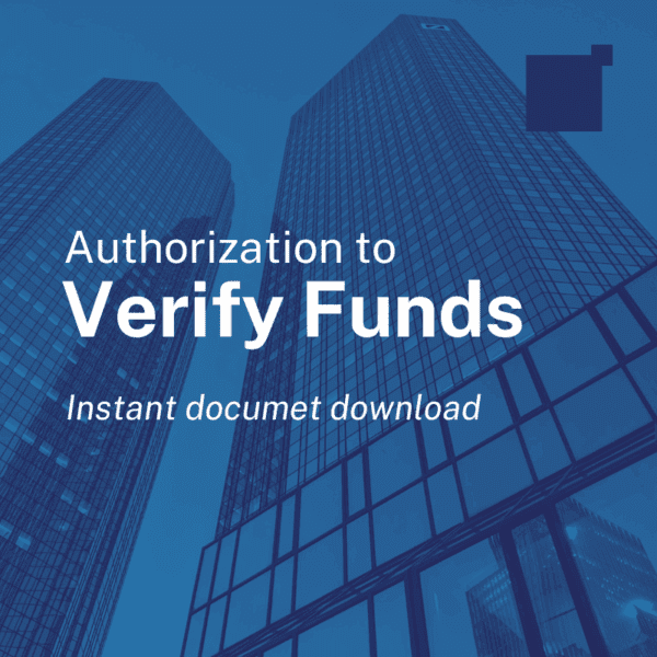 Authorization to Verify Funds — Document Template